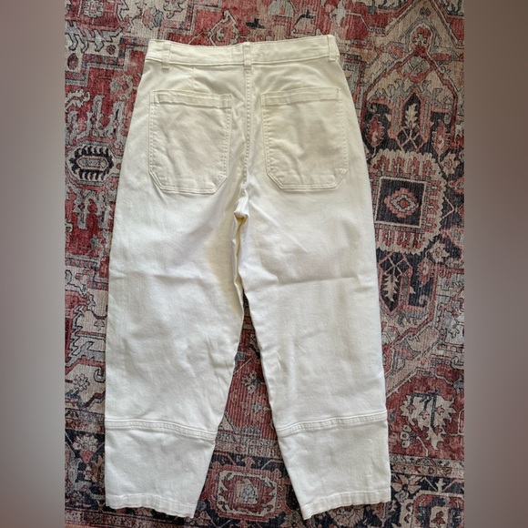 EVERLANE barrel utility jeans pants sz 8 exec cond CUTE! - Picture 2 of 8